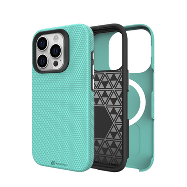 iPhone 15 Pro Rugged Shockproof Case Cover - Best Quality, Flexible & Strong, Lightweight, Heavy-Duty Protection, Durable, MagSafe Compatible - Mint